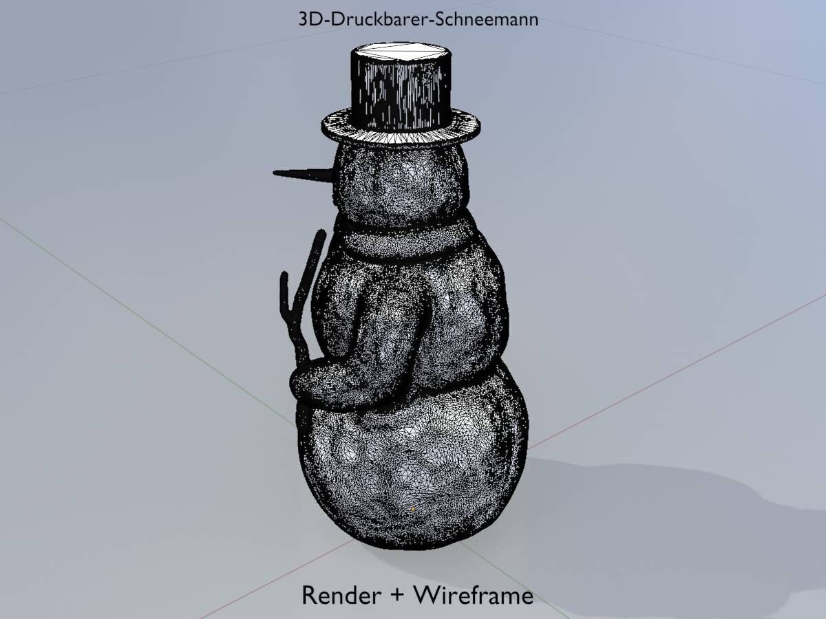 Snowman 3d-printable 3D print model_13