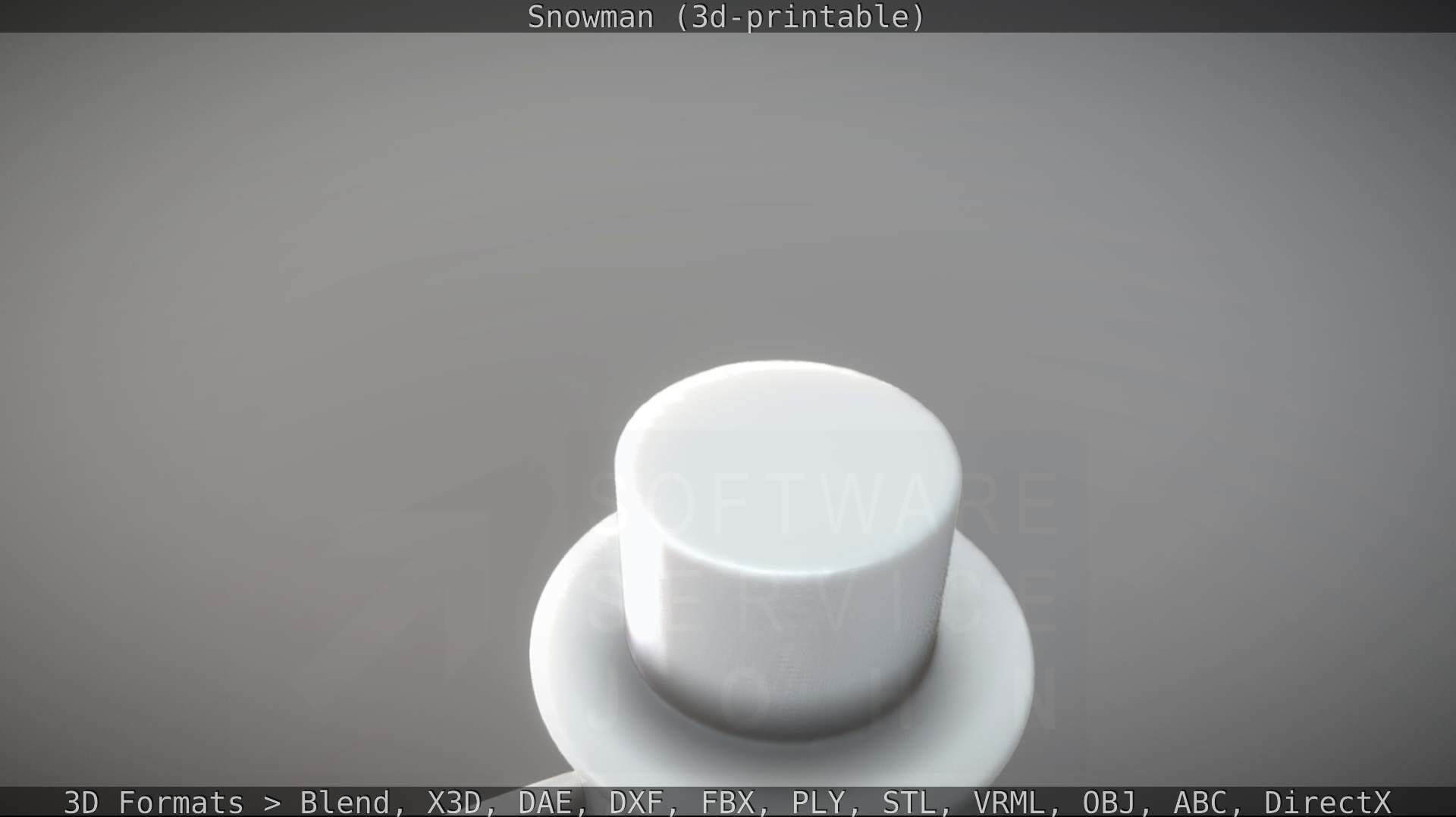 Snowman 3d-printable 3D print model_48