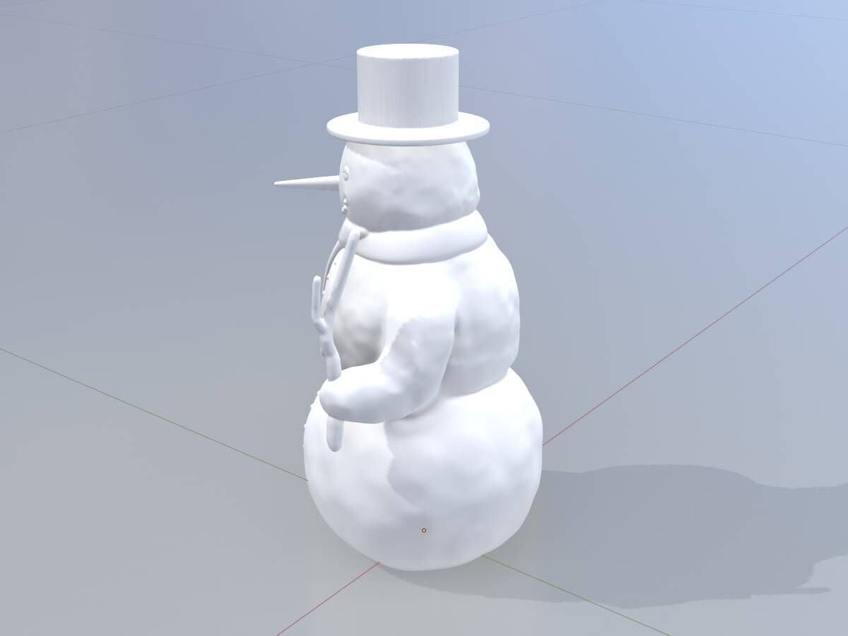 Snowman 3d-printable 3D print model_9