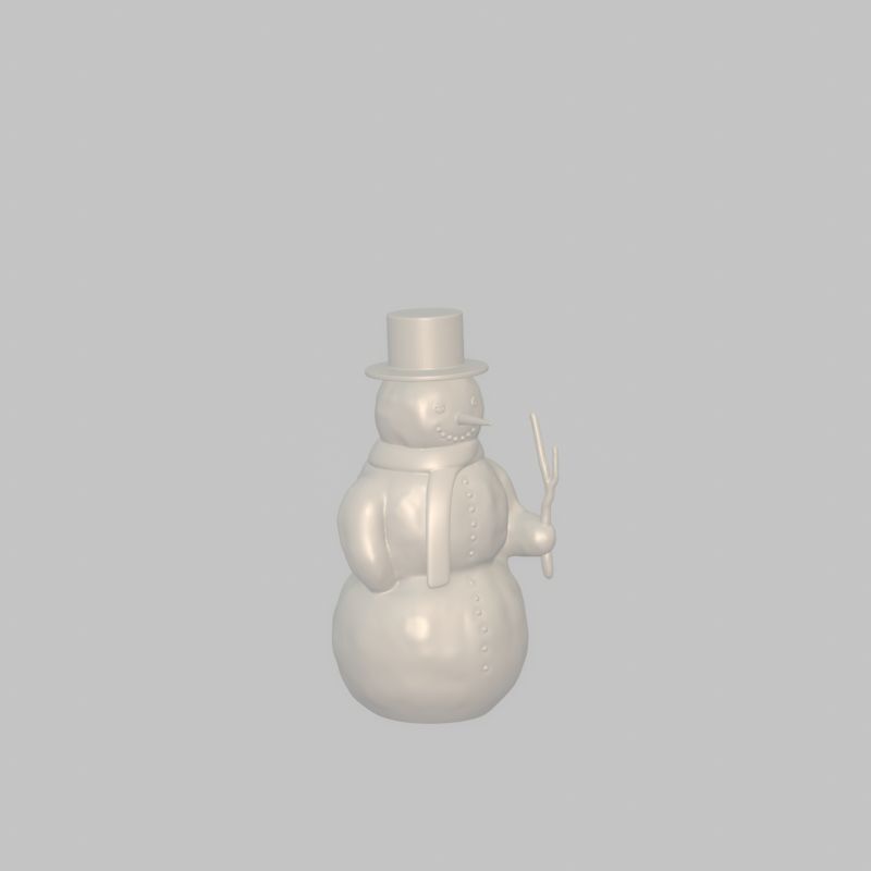 Snowman 3d-printable 3D print model_56