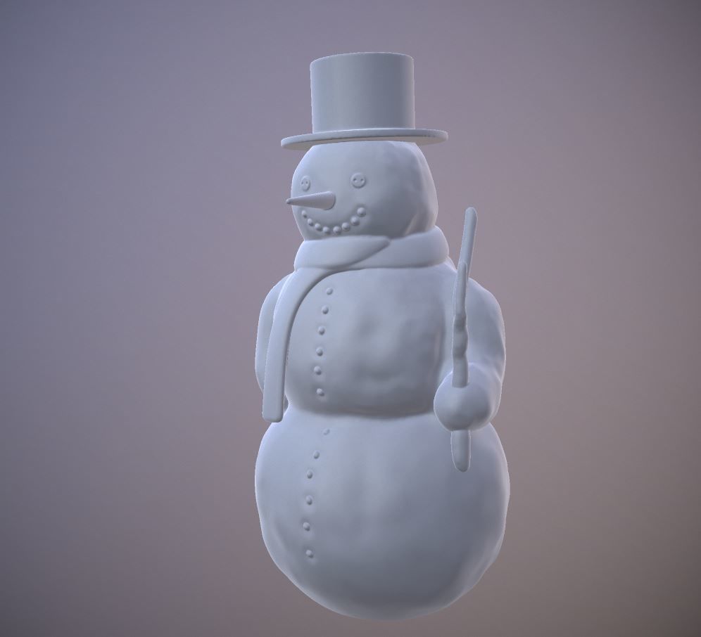 Snowman 3d-printable 3D print model_28