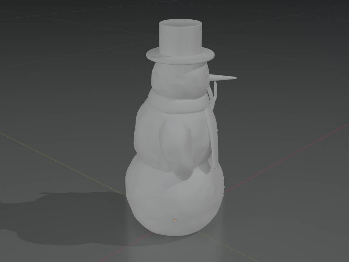 Snowman 3d-printable 3D print model_11