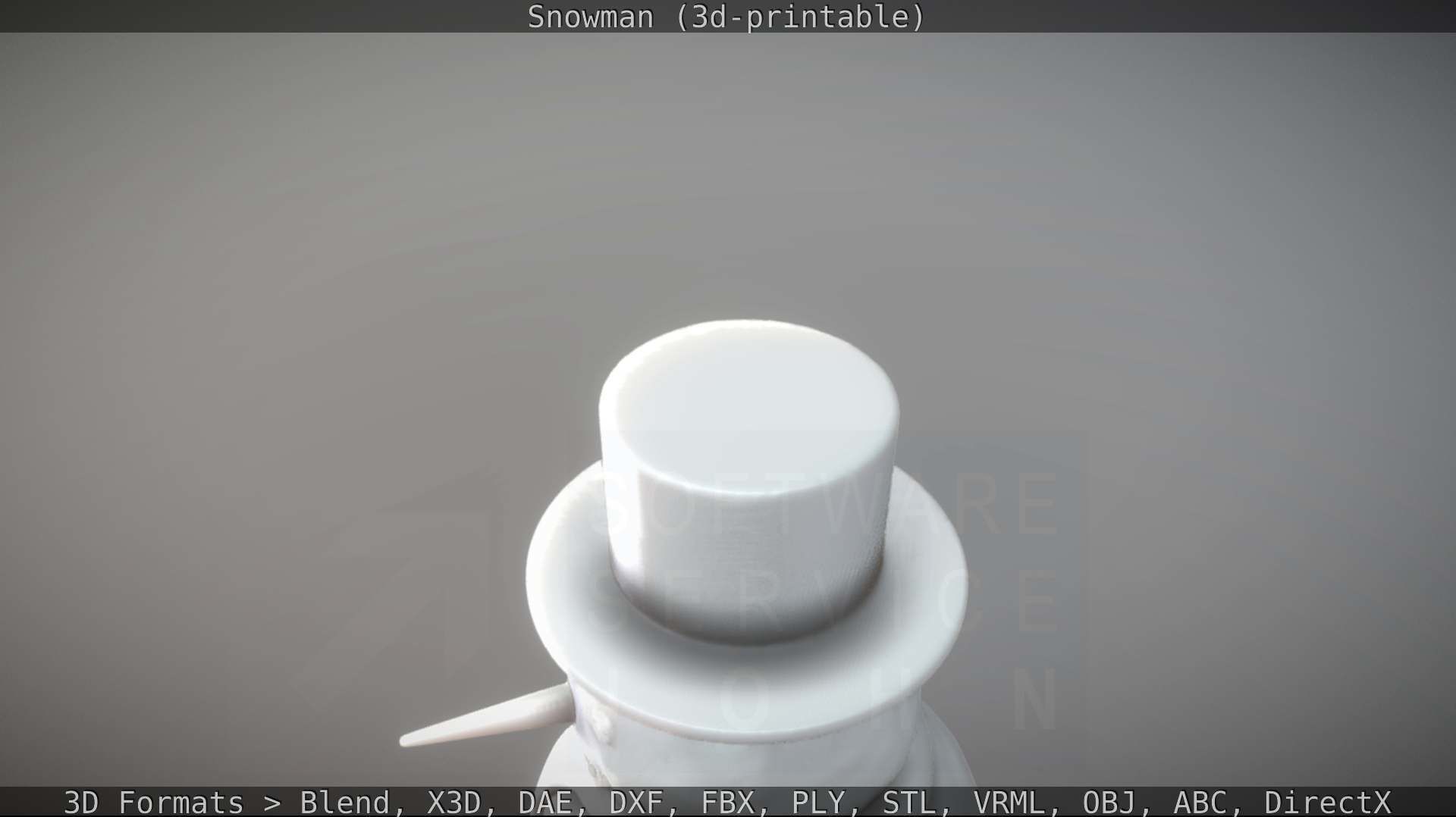 Snowman 3d-printable 3D print model_50