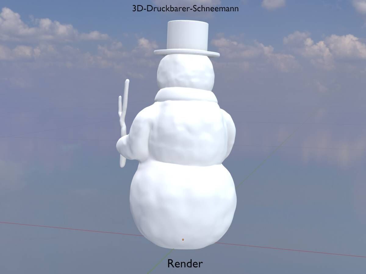 Snowman 3d-printable 3D print model_8