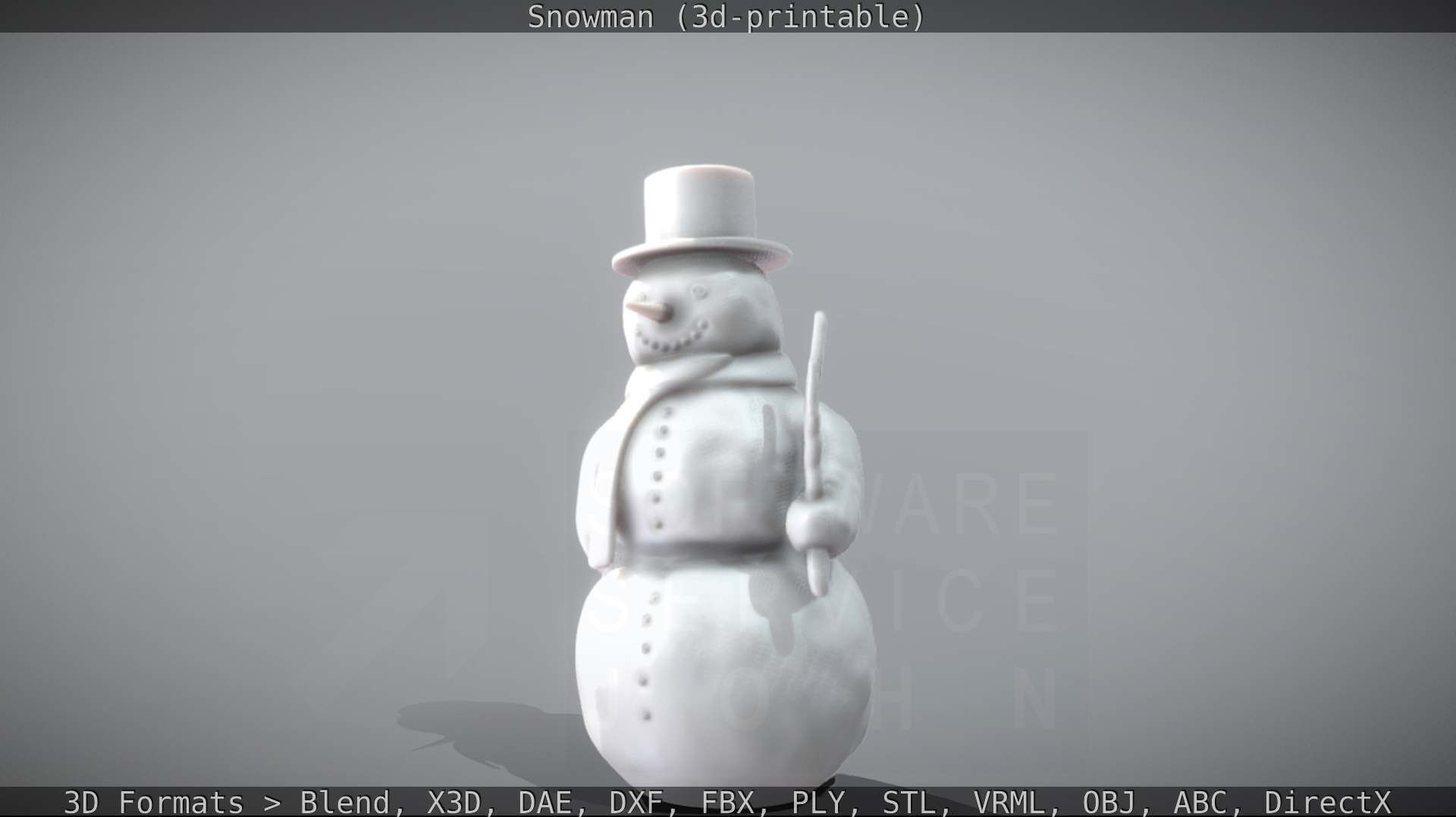 Snowman 3d-printable 3D print model_35