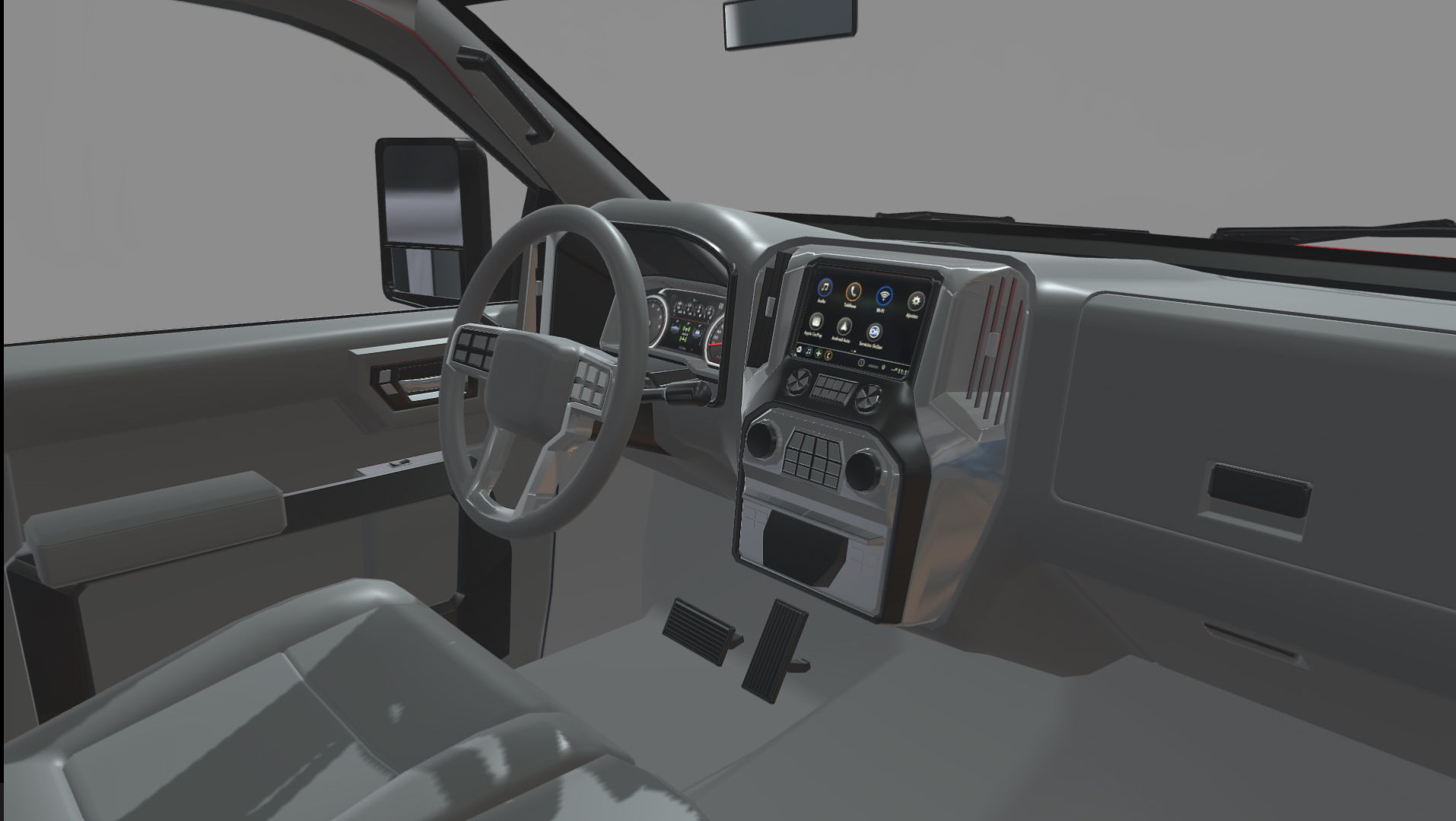 Chevrolet Silverado 3500 2021 truck Low-poly 3D model_14