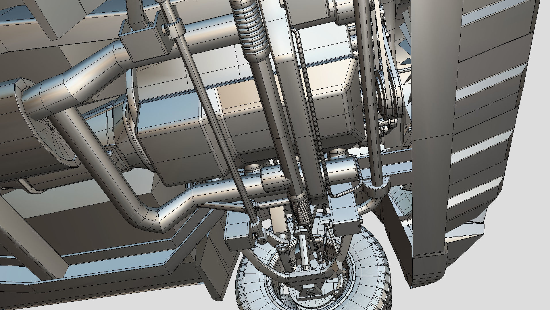 Chevrolet Silverado 3500 2021 truck Low-poly 3D model_28