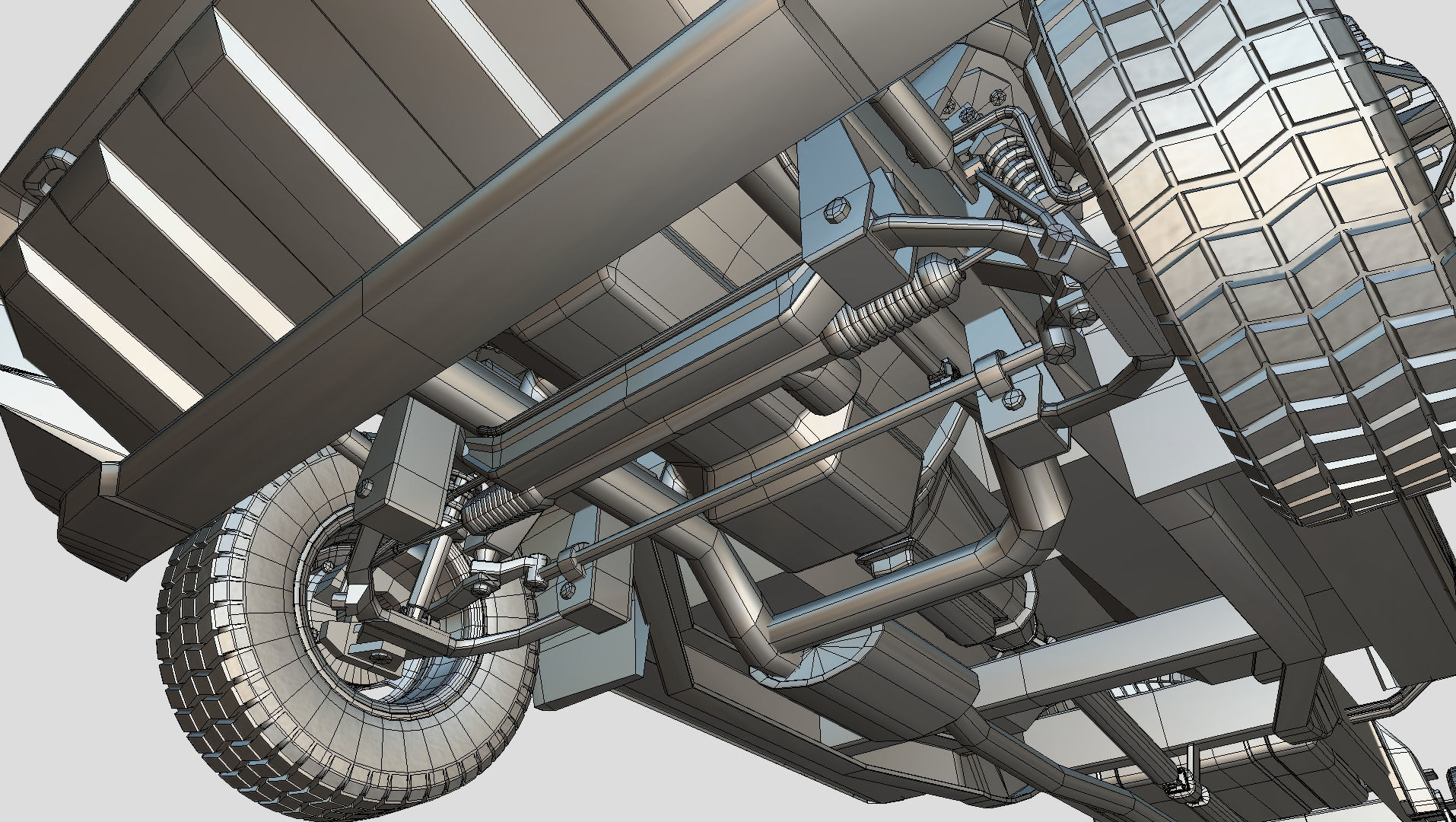 Chevrolet Silverado 3500 2021 truck Low-poly 3D model_27