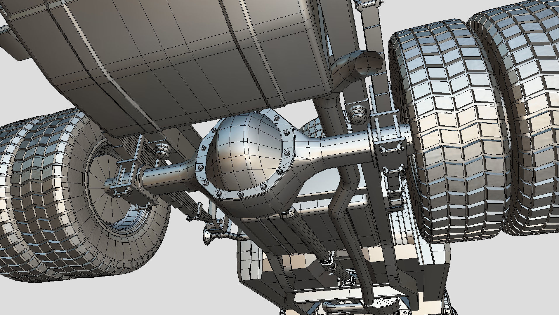 Chevrolet Silverado 3500 2021 truck Low-poly 3D model_29