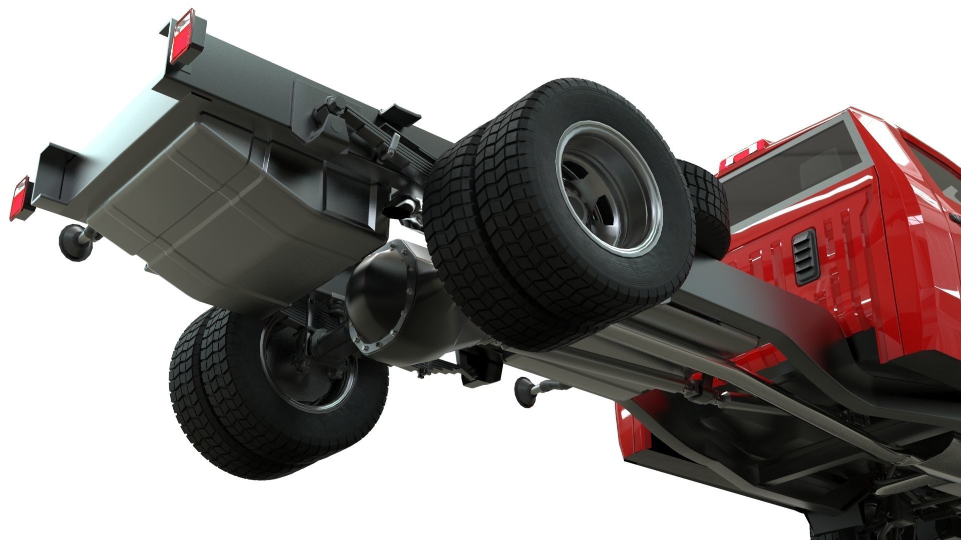 Chevrolet Silverado 3500 2021 truck Low-poly 3D model_5