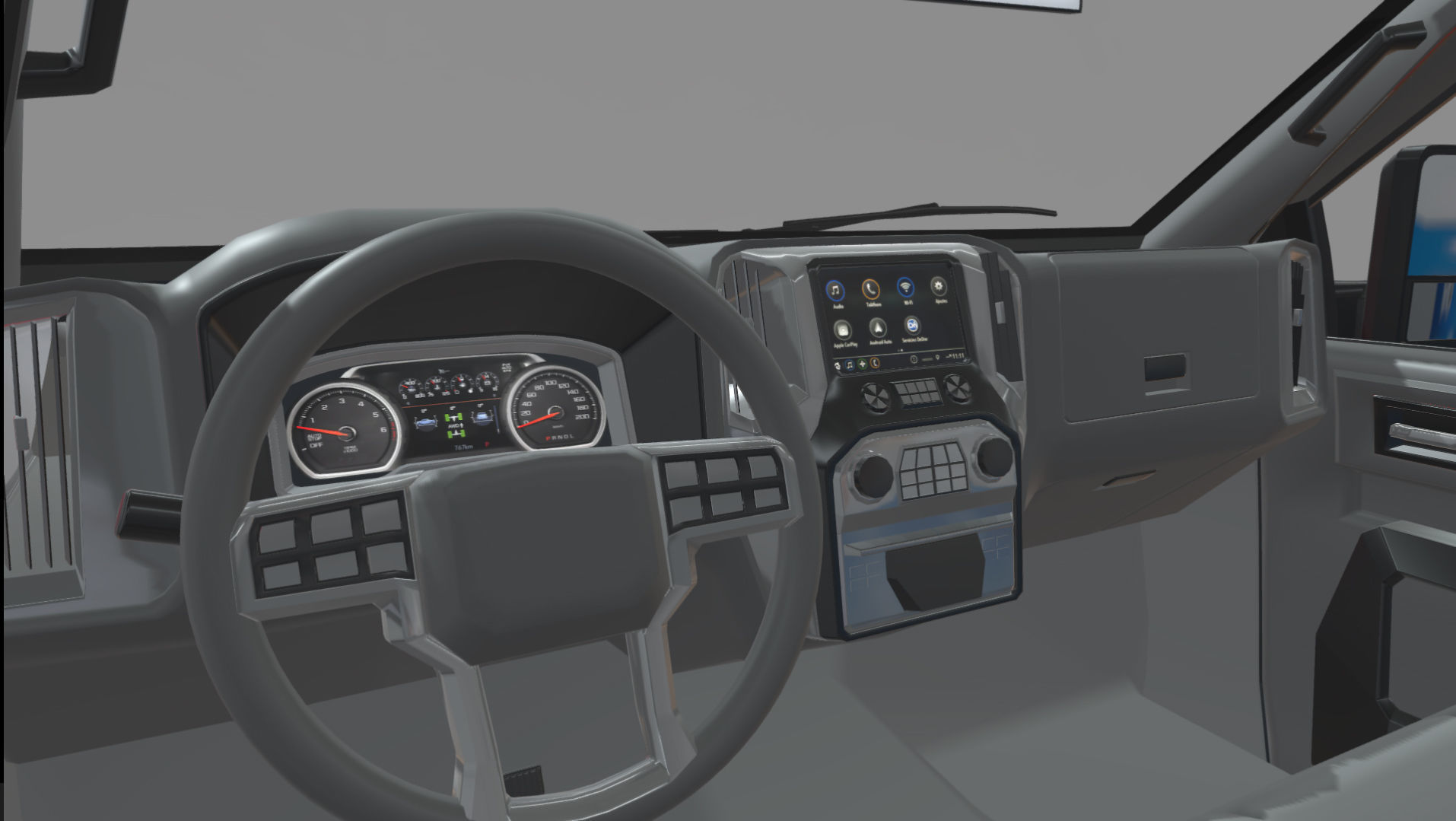 Chevrolet Silverado 3500 2021 truck Low-poly 3D model_13