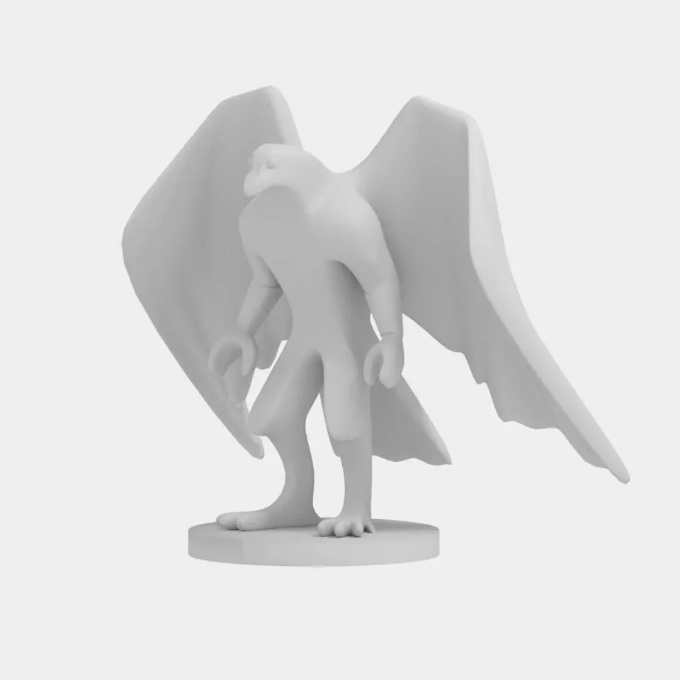 Dungeons and Dragons Miniatures Aarakocra 3D print model