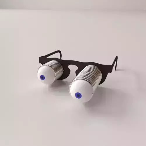 Eyeball Glasses 3D model