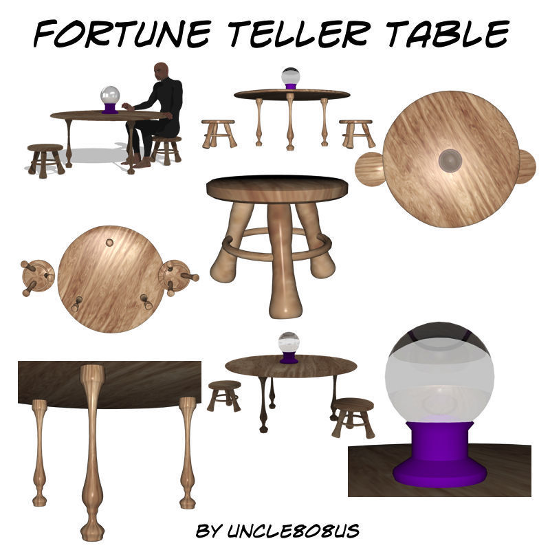 Fortune Teller Table 3D model_1