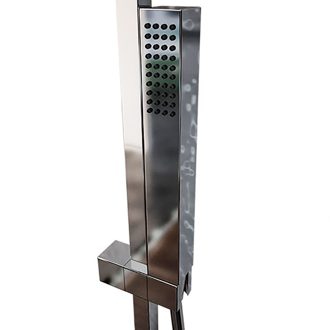 Bathroom Set chrome shower valve 3D model_3