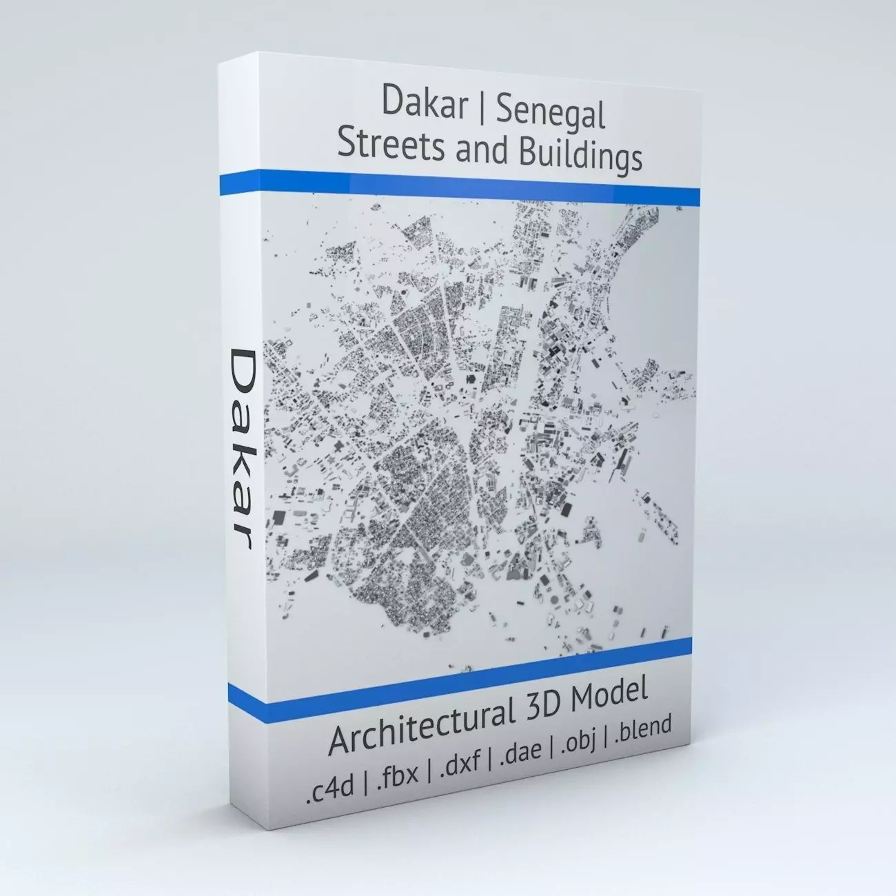 Dakar Streets and Buildings 3D model