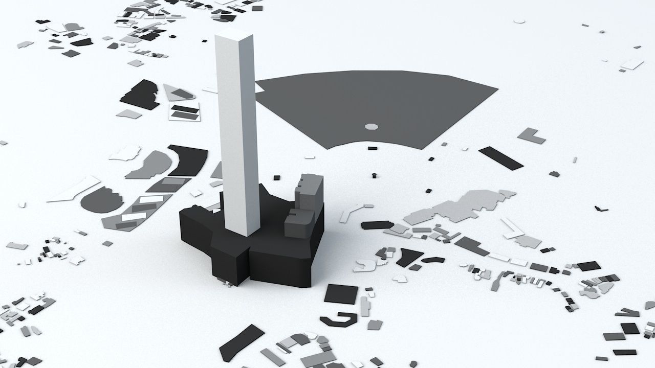 Mecca Streets and Buildings 3D model_7