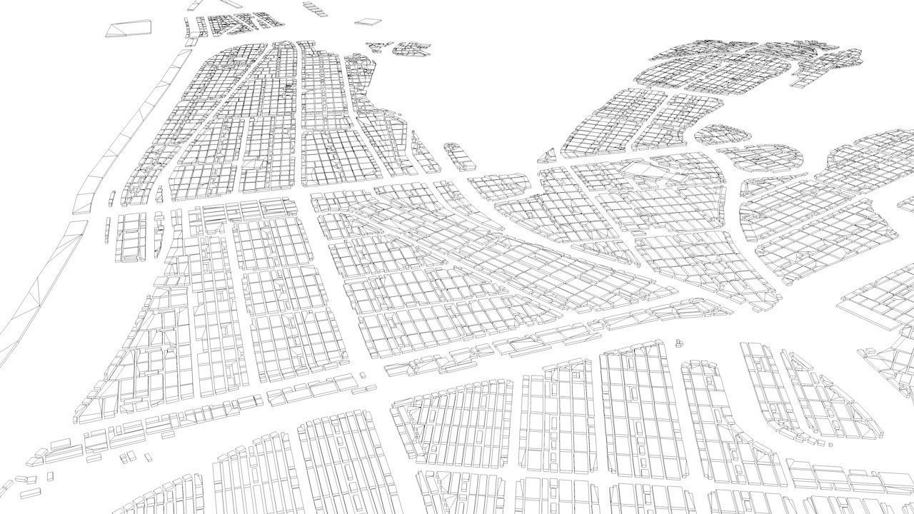 Mecca Streets and Buildings 3D model_11