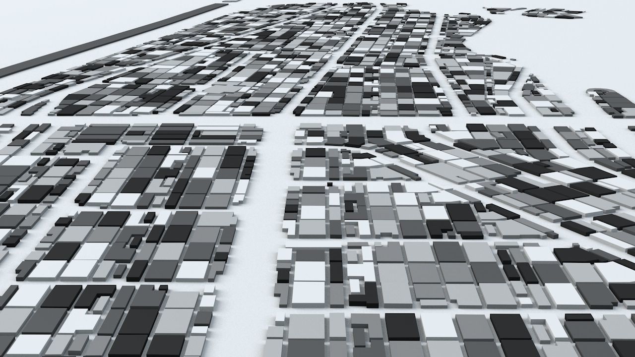 Mecca Streets and Buildings 3D model_6