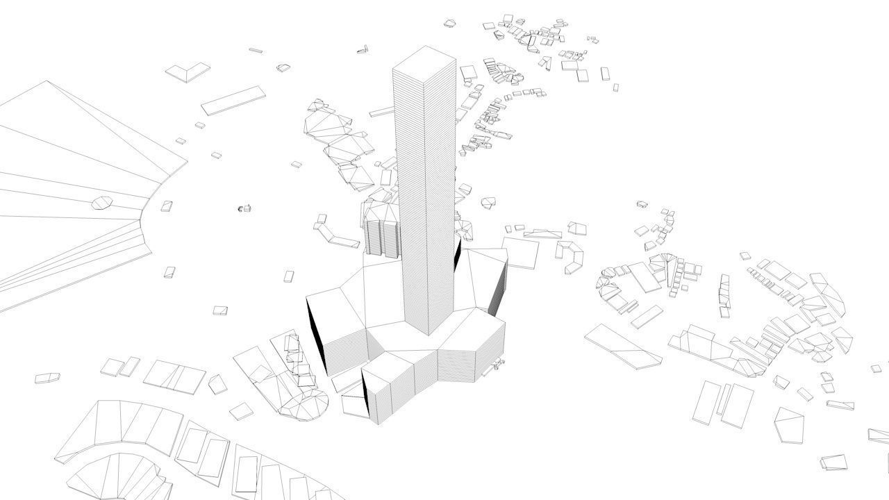 Mecca Streets and Buildings 3D model_9