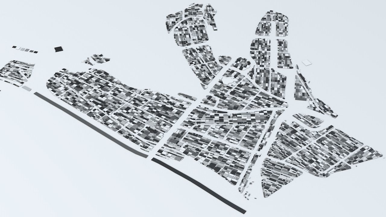 Mecca Streets and Buildings 3D model_2