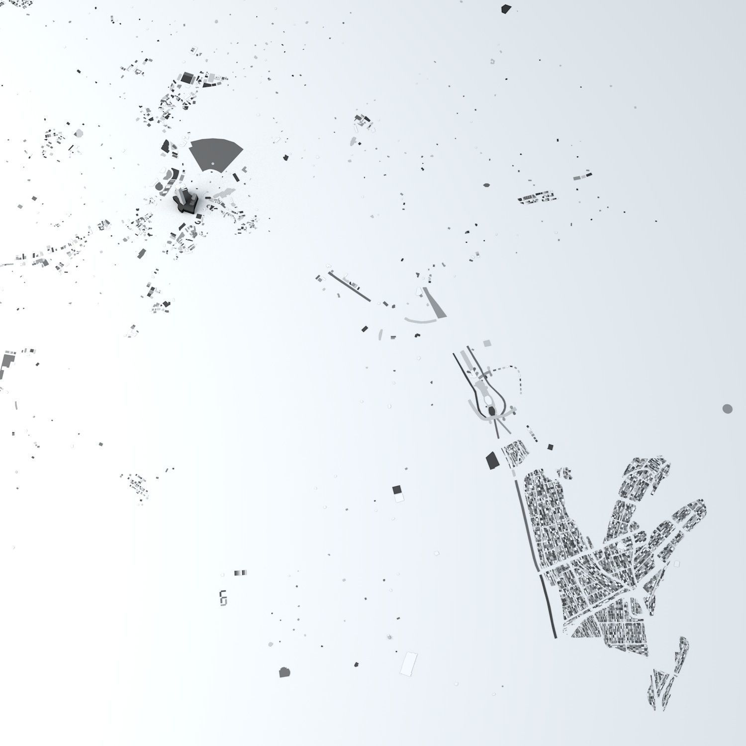 Mecca Streets and Buildings 3D model_3