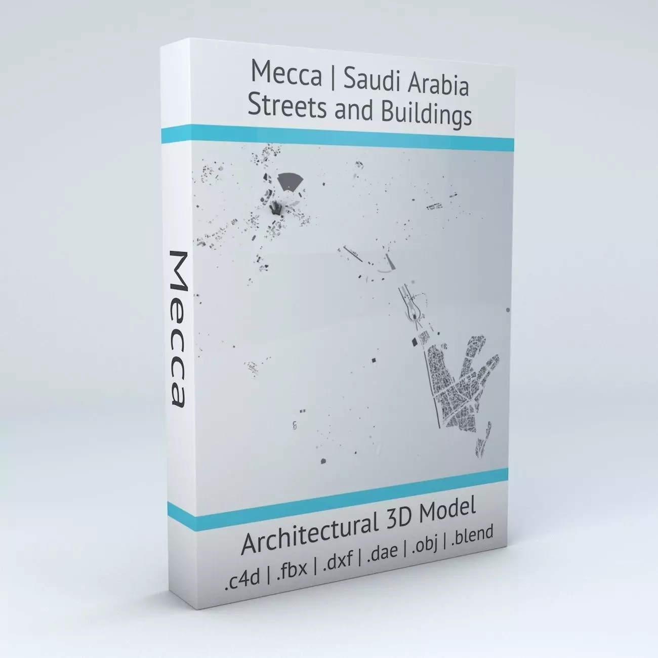 Mecca Streets and Buildings 3D model_0