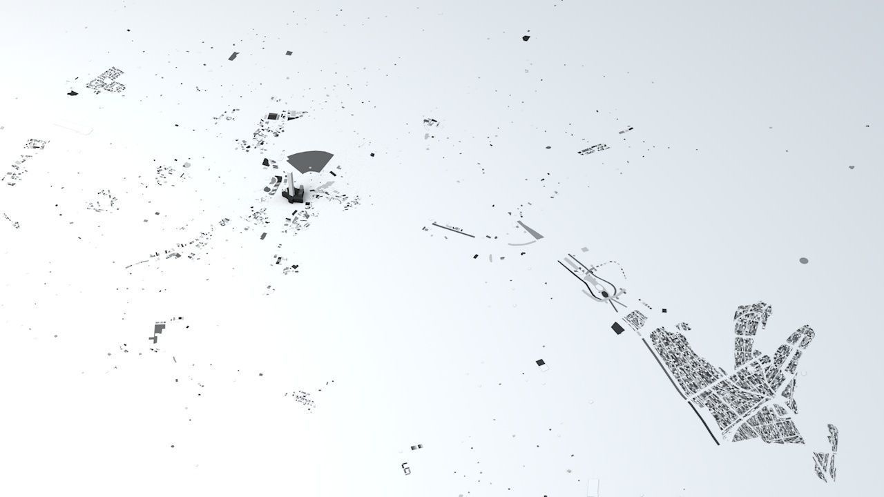 Mecca Streets and Buildings 3D model_1