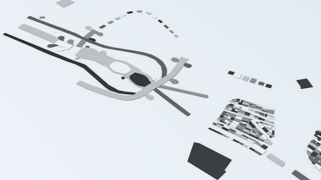 Mecca Streets and Buildings 3D model_4