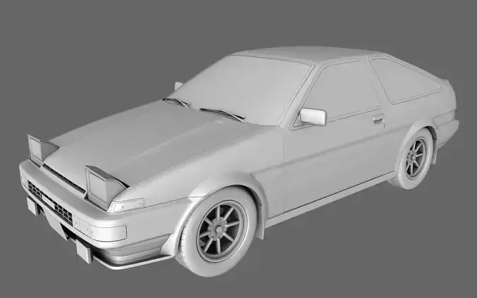 Toyota AE86 Sprinter Trueno 3D model