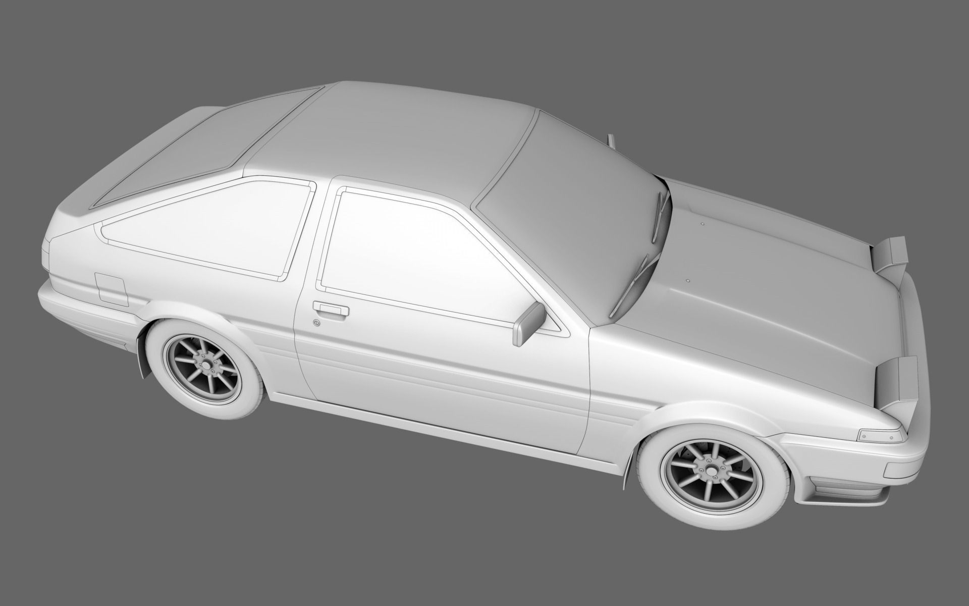 Toyota AE86 Sprinter Trueno 3D model_2