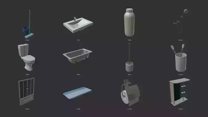 Restroom - intrerior and props