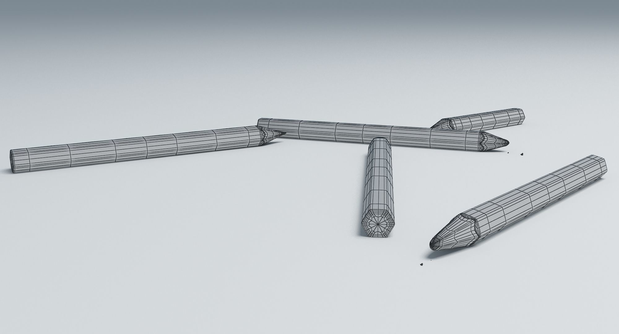 Coloring Pencils 3D model_5