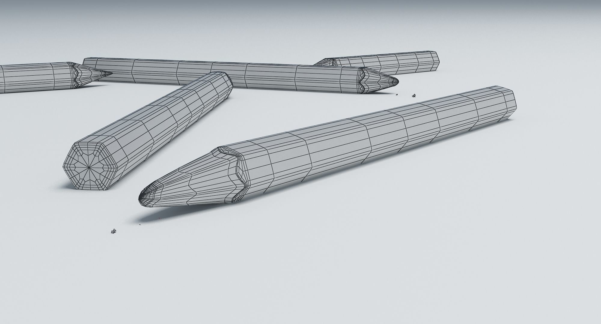 Coloring Pencils 3D model_4