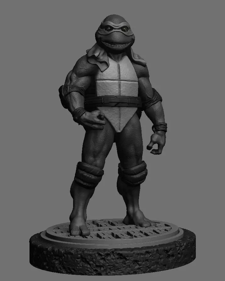Michelangelo 6th scale TMNT 3D print model_0