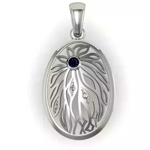 nice pendant with gems    