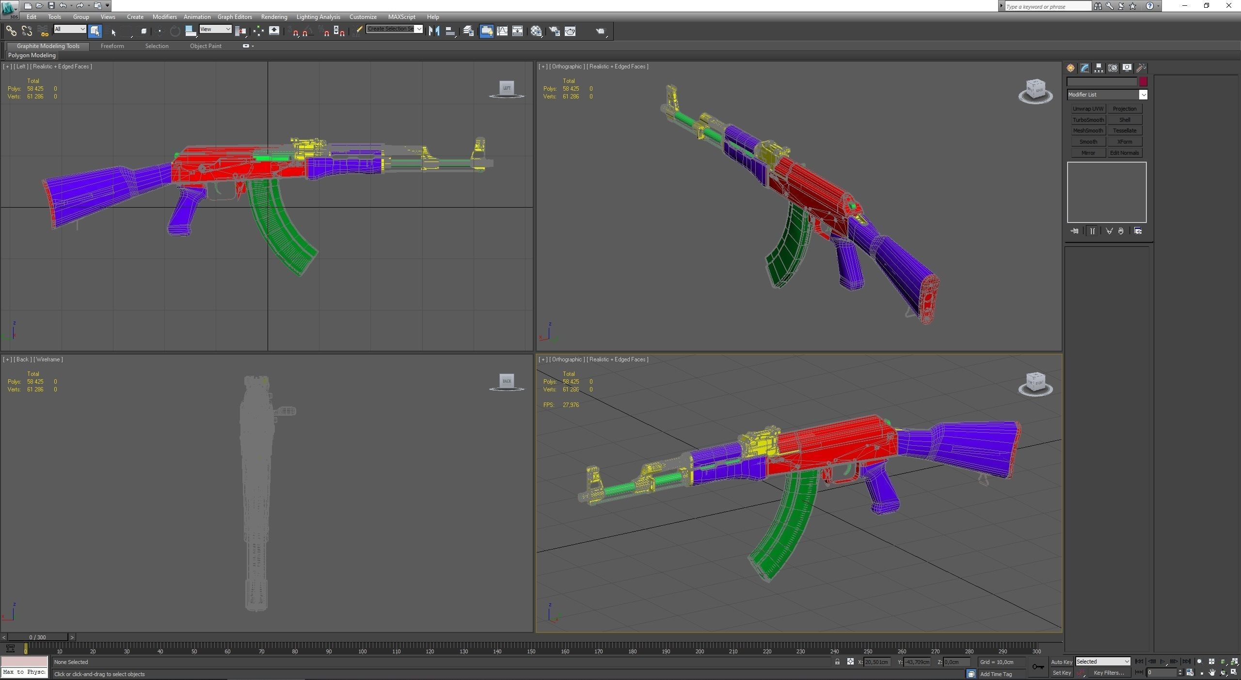 Ak47M1 Fully Detailed Low-poly 3D model_29