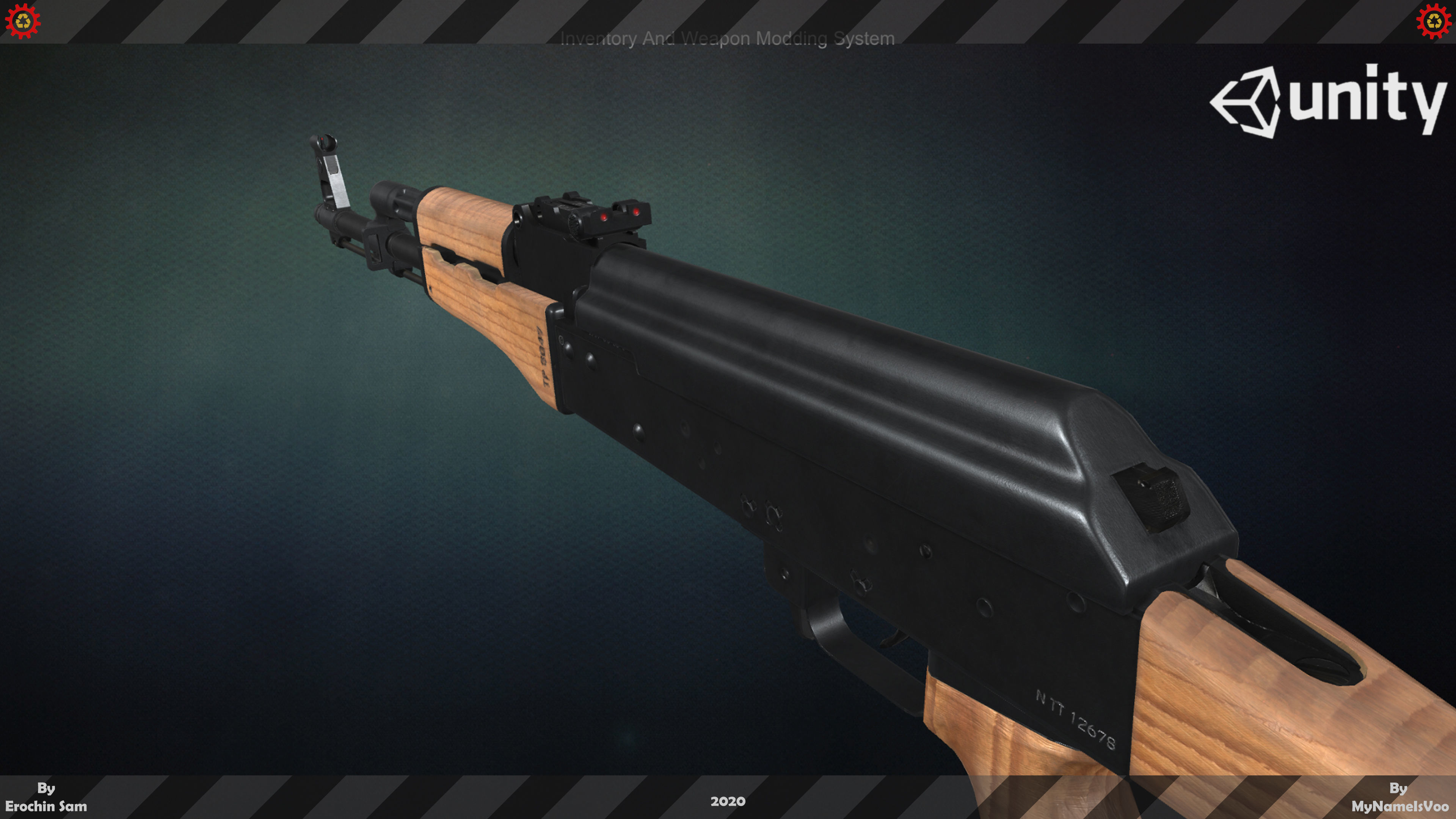 Ak47M1 Fully Detailed Low-poly 3D model_12