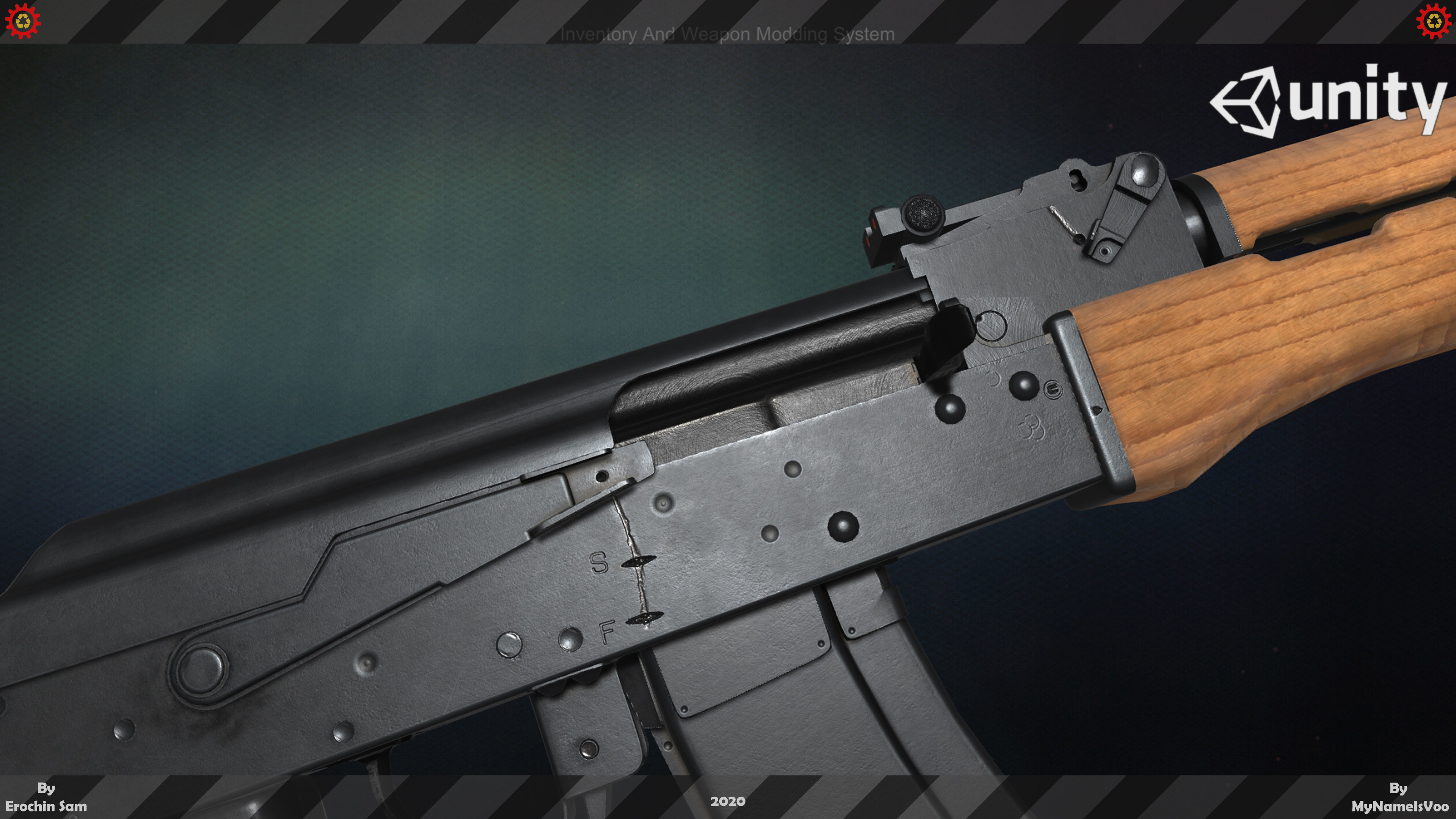 Ak47M1 Fully Detailed Low-poly 3D model_9