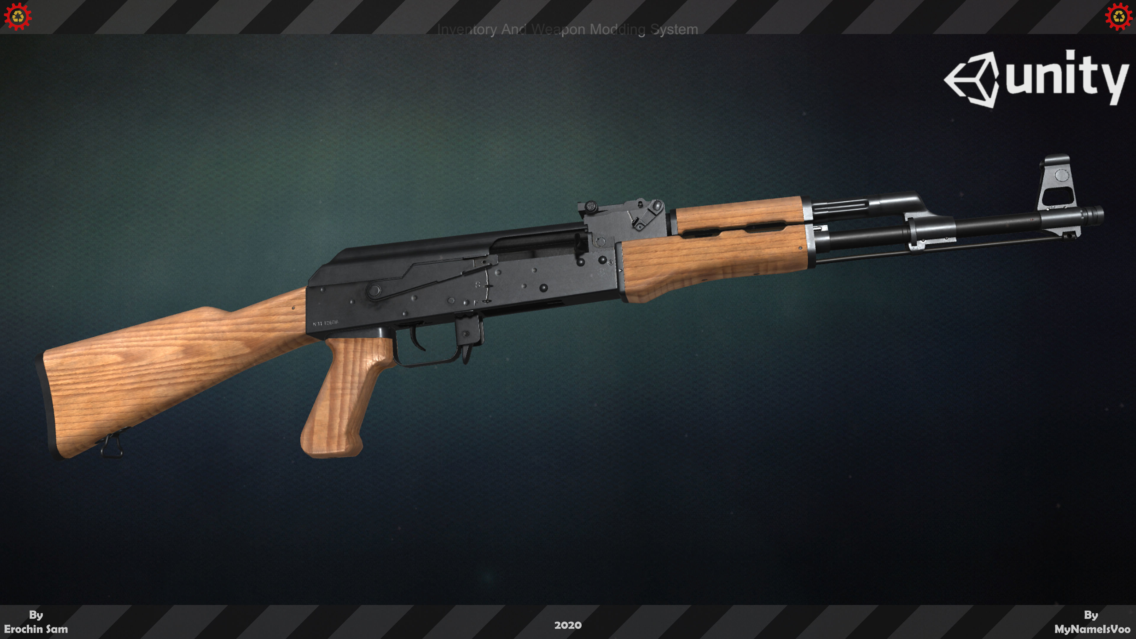 Ak47M1 Fully Detailed Low-poly 3D model_13