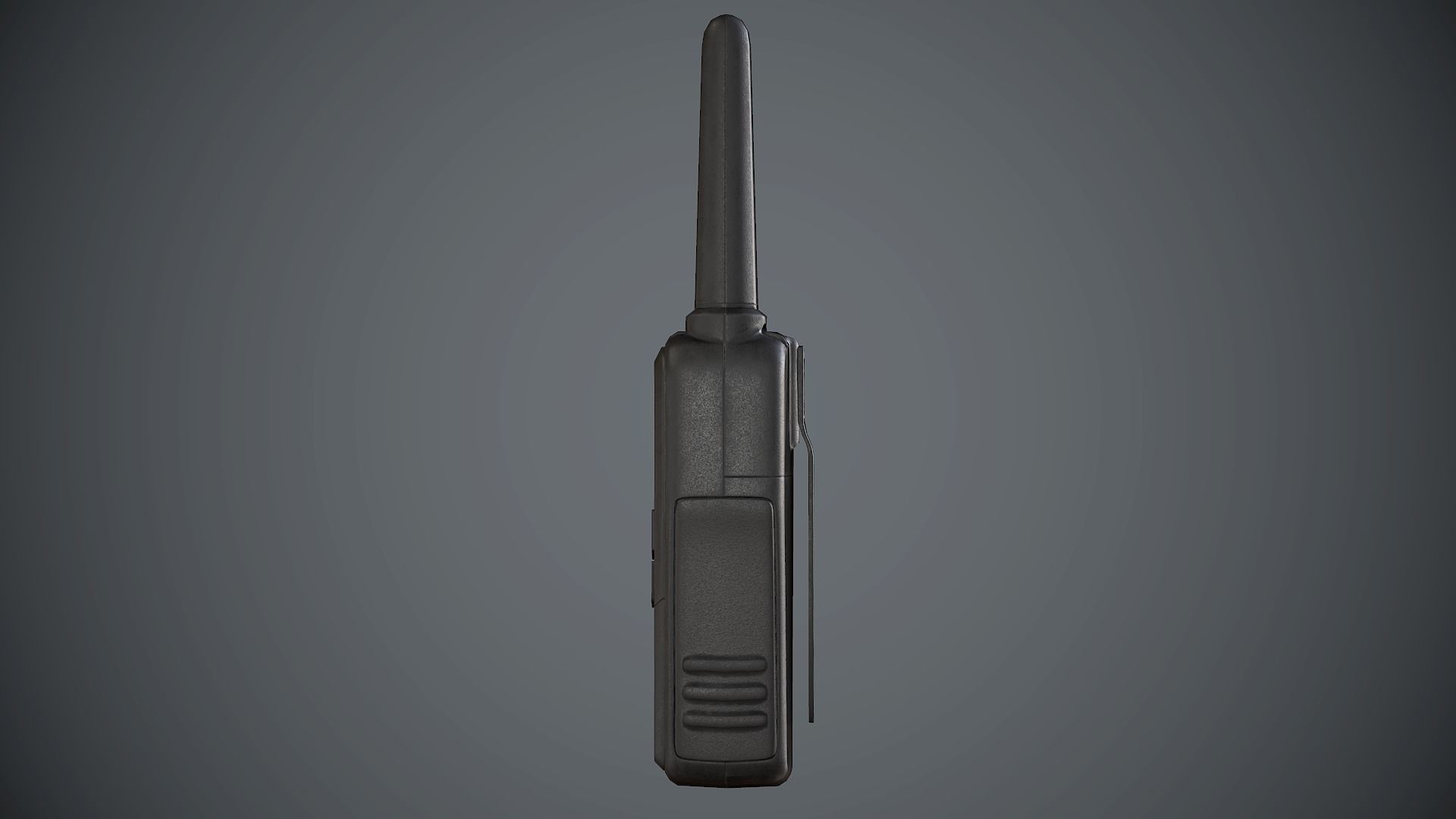Radio Mobile Black Low-poly 3D model_7