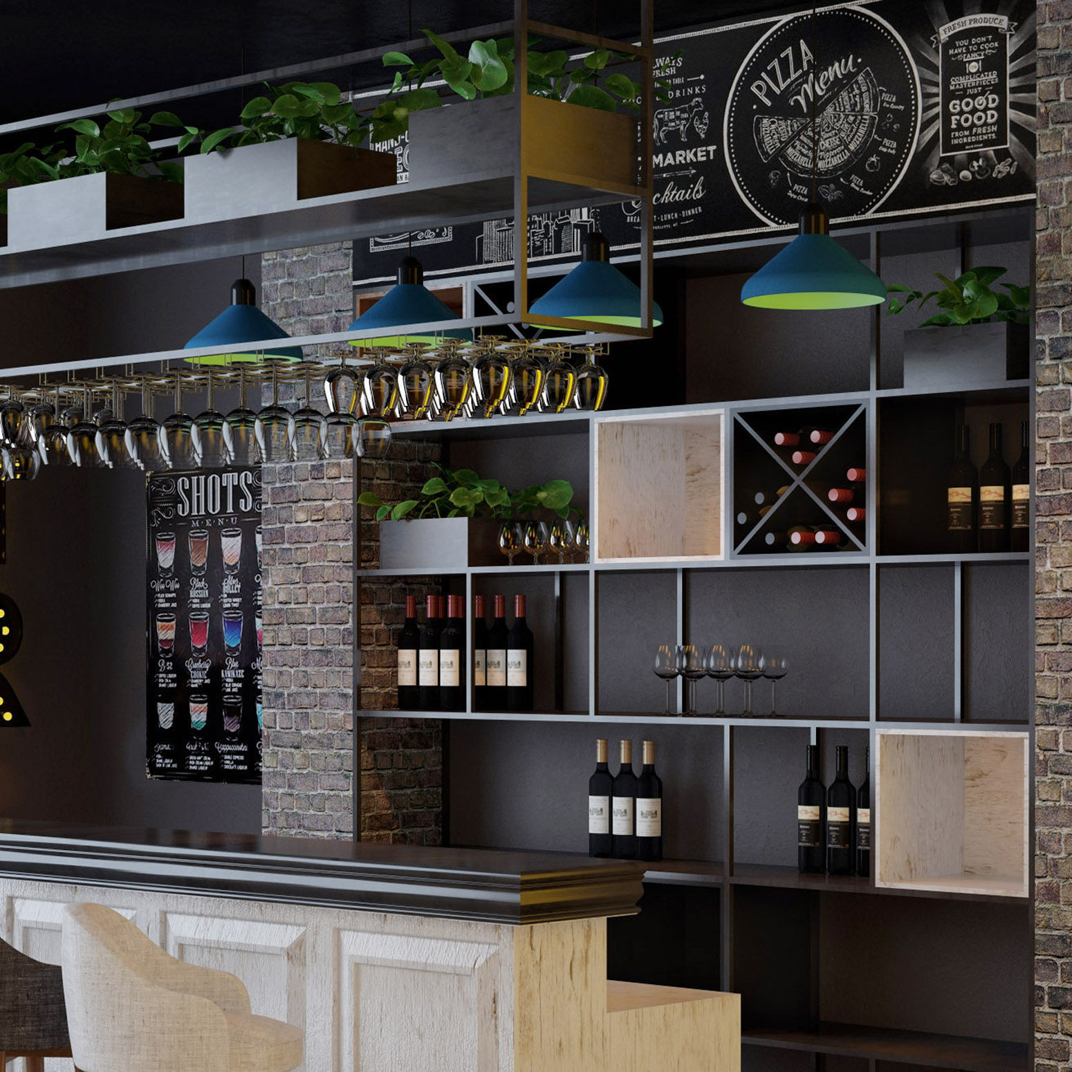 Loft Bar Collection 3D model_2