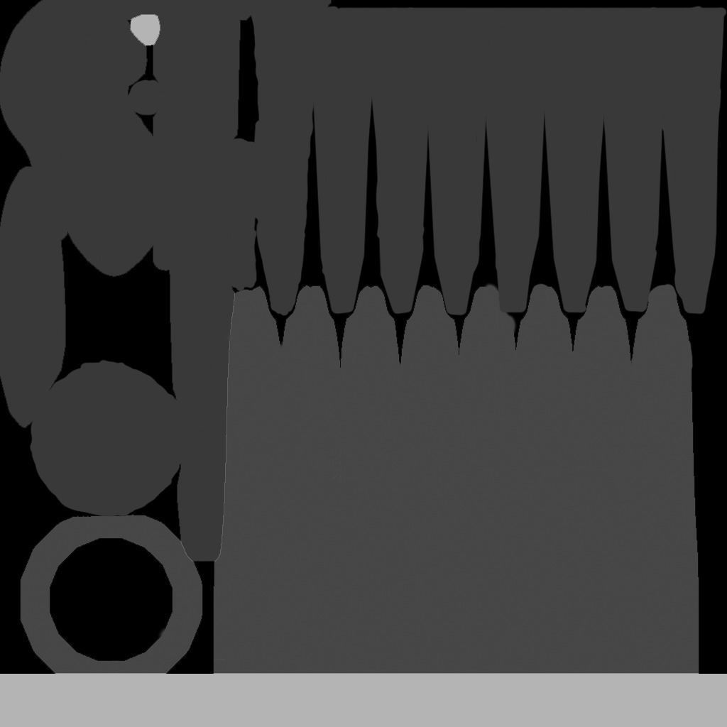 Lily in vase 3D model_4