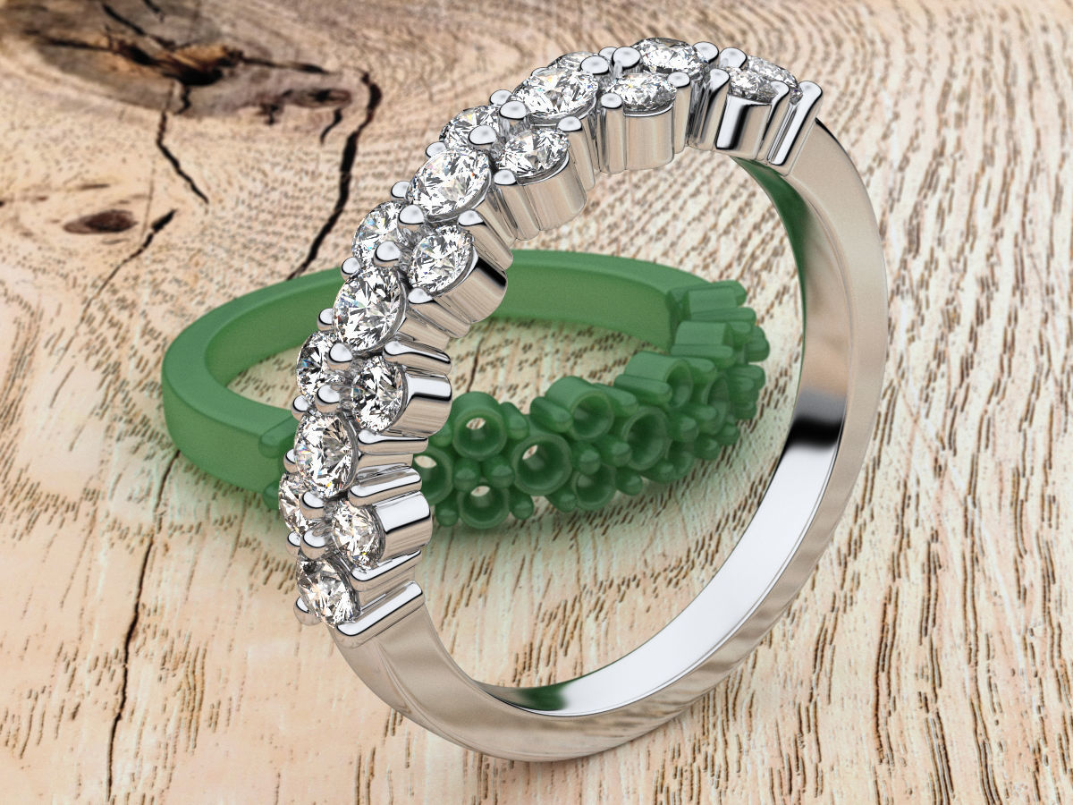CELESTE DIAMOND RING 3D print model_1