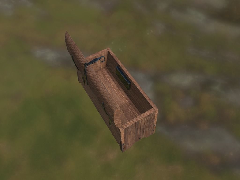 Viking Chest Low-poly 3D model_13