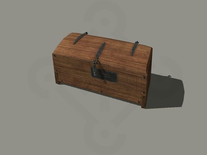 Viking Chest Low-poly 3D model