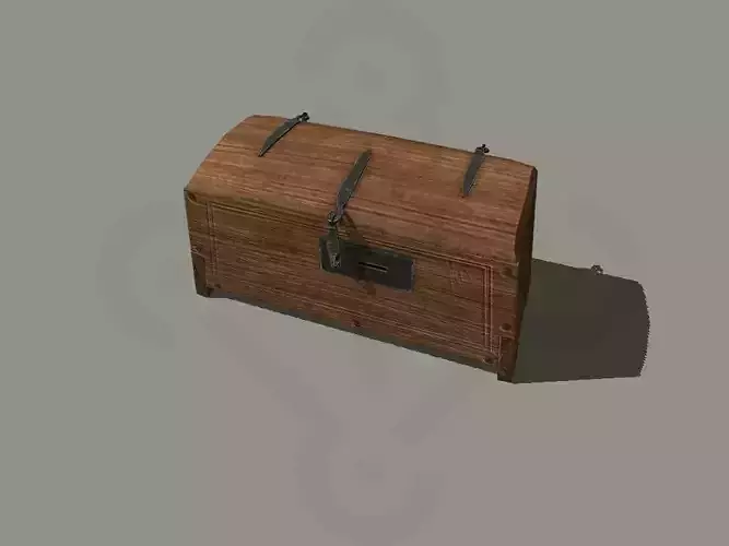 Viking Chest Low-poly 3D model