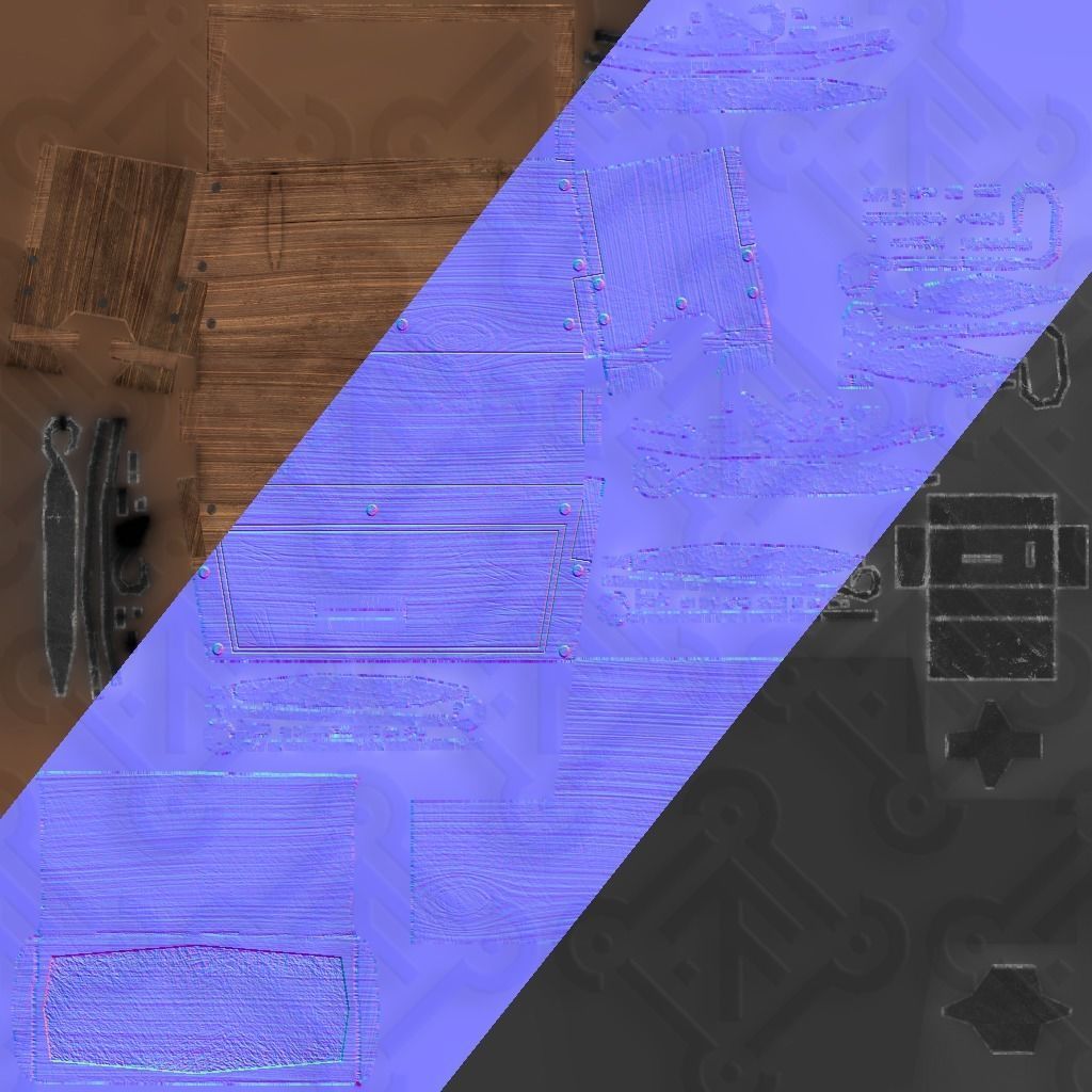 Viking Chest Low-poly 3D model_12