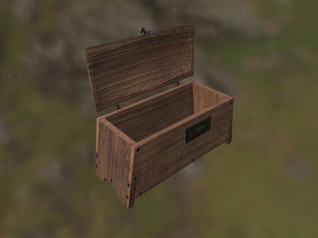 Viking Chest Low-poly 3D model_14