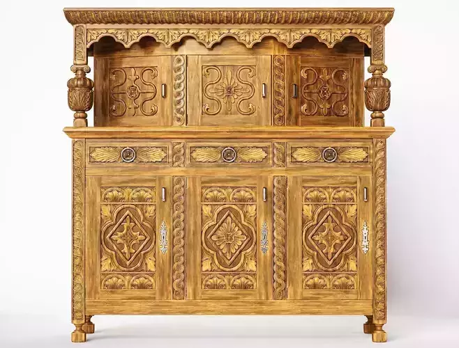 Court CupBoard Carved